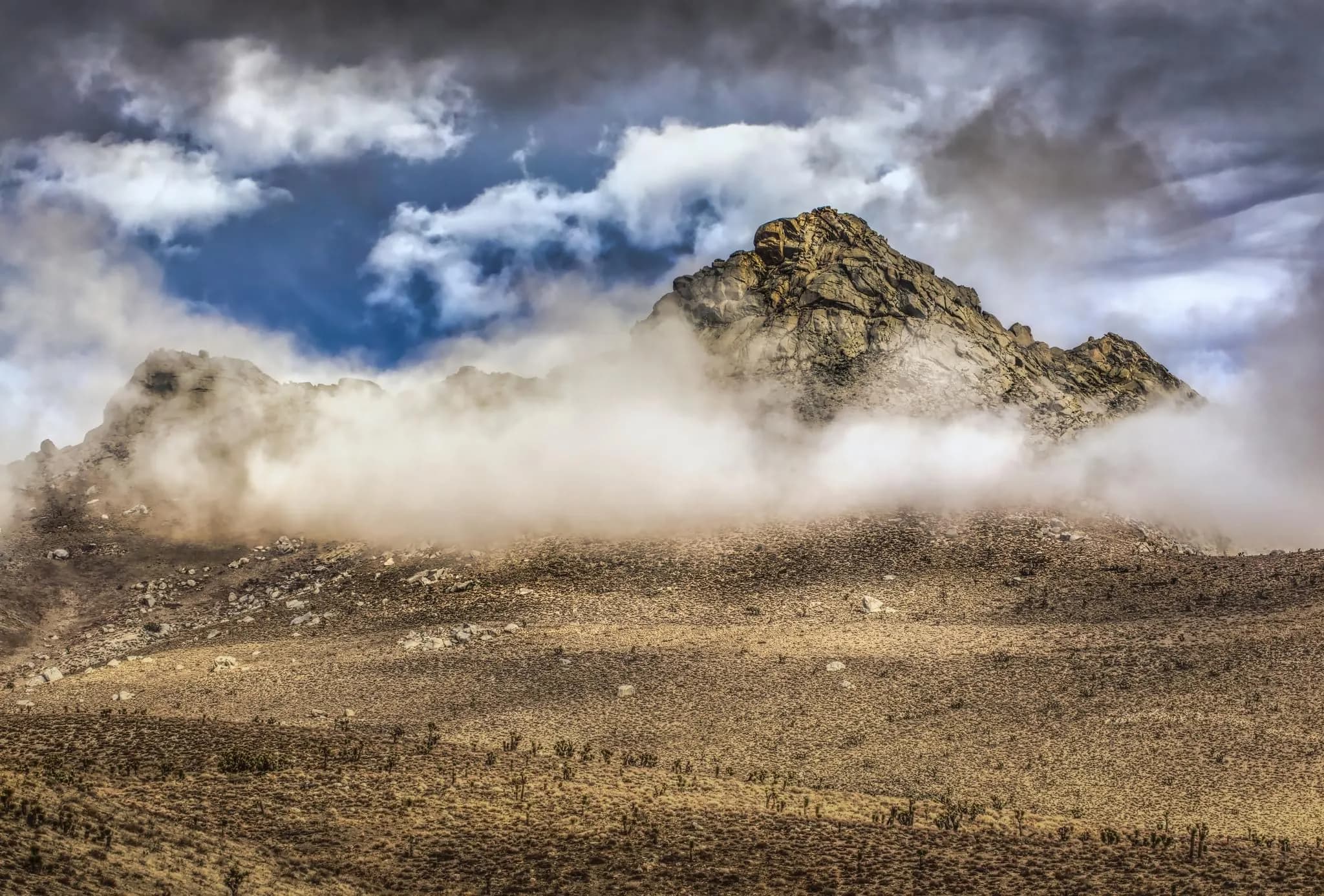 Owens Peak rising above the Indian Wells Valley near Ridgecrest, California